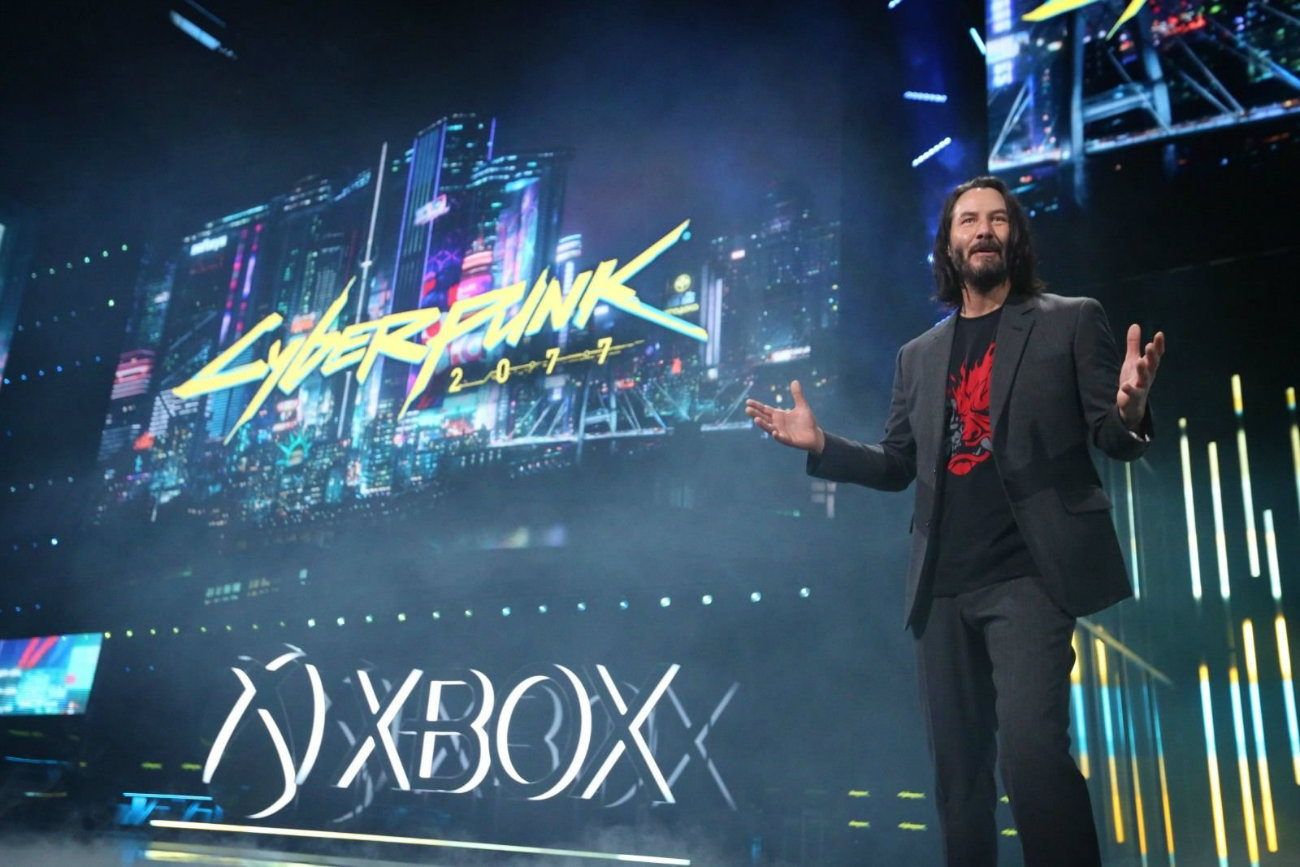 کیانو ریوز در حال معرفی سایبرپانک 2077 - کنفرانس E3 2019 مایکروسافت