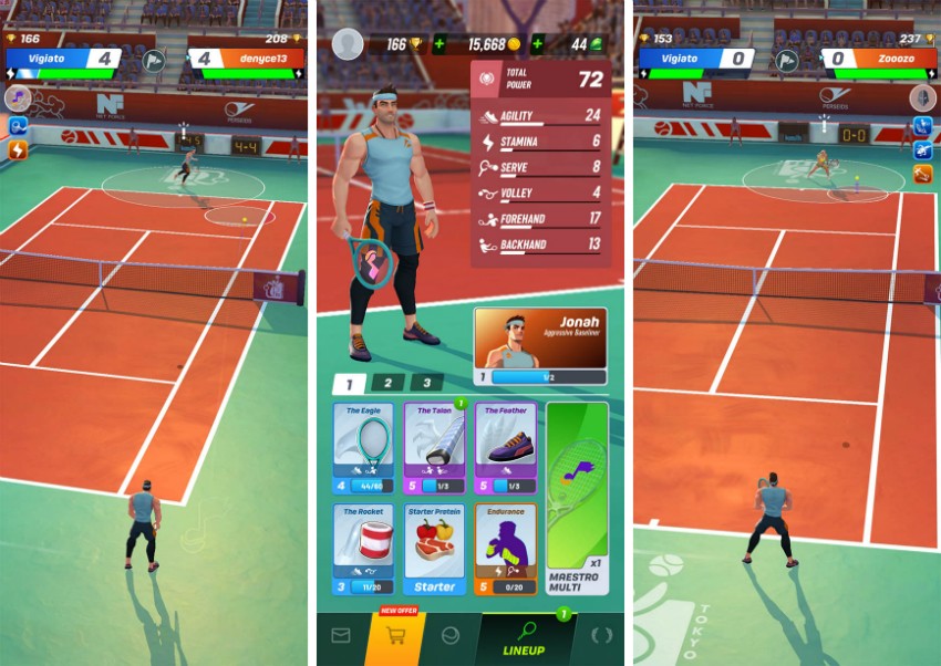 معرفی و دانلود بازی Tennis Clash – موبایل موبایل تبدیل به راکت می‌شود - ویجیاتو