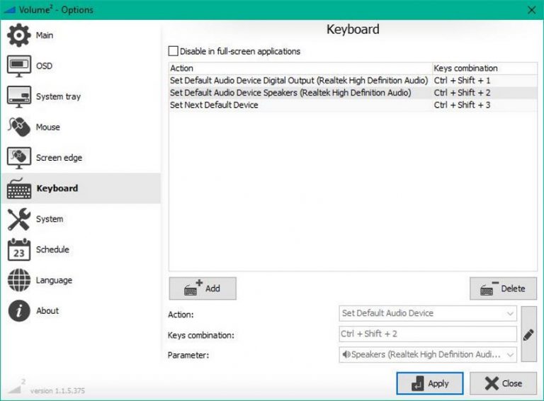 Software volume. Default Audio Changer. Hotkeys for Windows 10. Hotkey device. Одновременно нажать program и Volume.