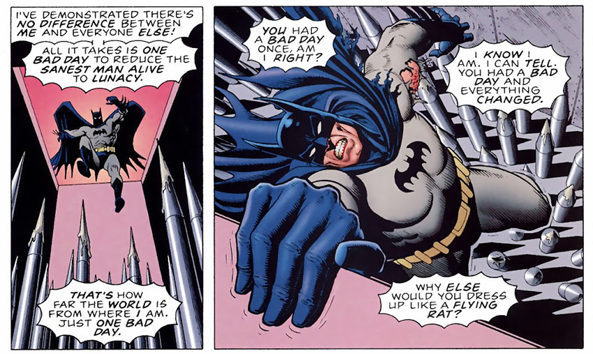 دیالوگ معروف جوکر در کمیک Batman: The Killing Joke