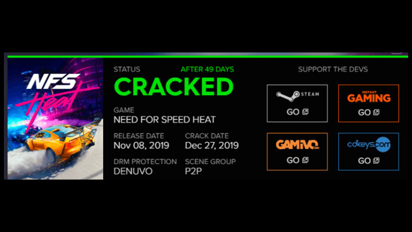 کرک Need For Speed Heat نهایی نیست و این موضوع عواقب بدی دارد