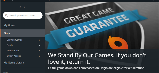 چگونه بازی‌های فروشگاه Origin را پس بدهیم و پولش را دریافت کنیم؟