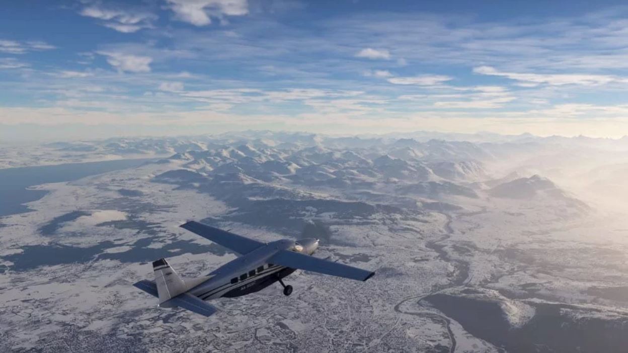 سفر در آب‌وهوای برفی زمستان در تریلر جدید بازی Microsoft Flight Simulator