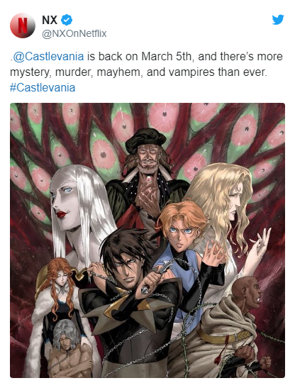 فصل سوم انیمه Castlevania ماه آینده از راه می‌رسد - ویجیاتو