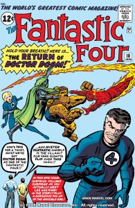 استن لی و جک کربی روی جلد شماره ۱۰ کمیک Fantastic Four (برای دیدن سایز کامل روی تصویر کلیک کنید)