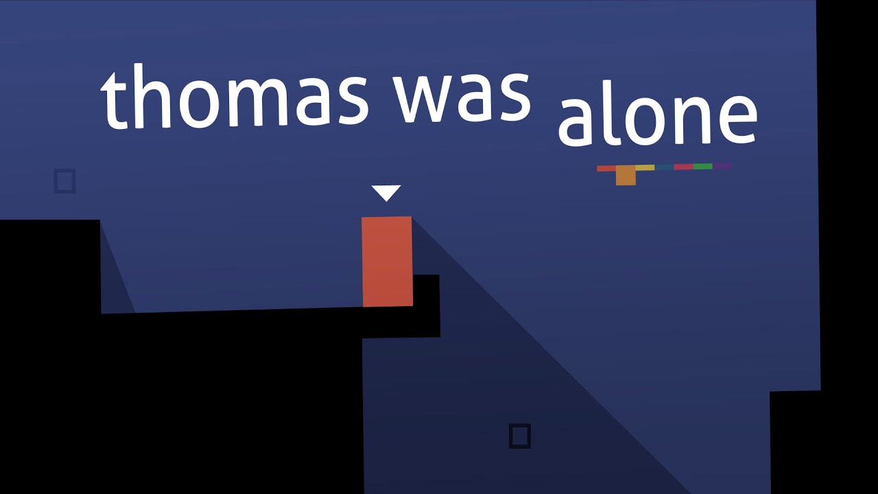بازی Thomas Was Alone قصه یک سری مکعب تنها را روایت می کند