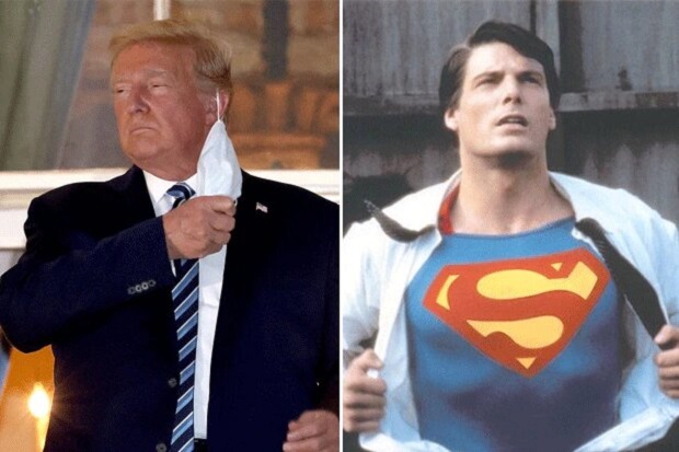 ترامپ قصد داشته هنگام خارج شدن از بیمارستان لباس سوپرمن به تن کند