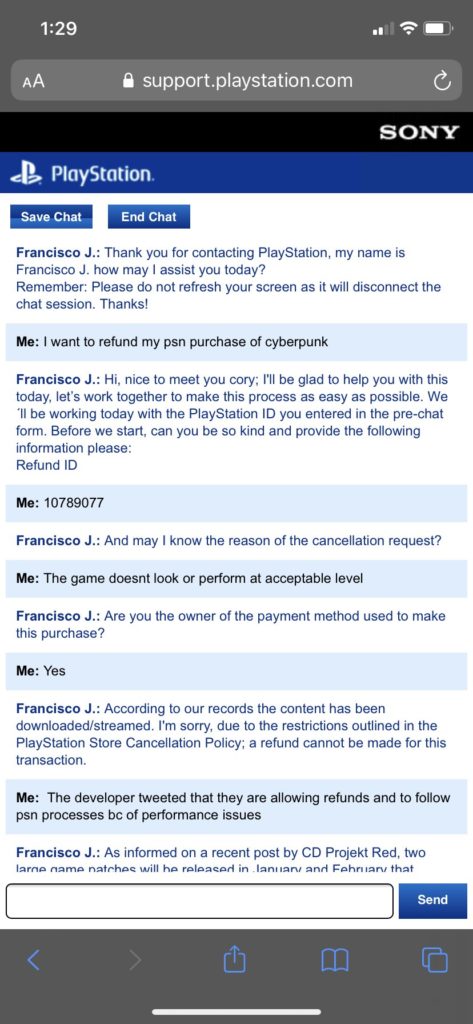 سونی و مایکروسافت درخواست بازیکنان برای پس دادن Cyberpunk 2077 را رد می‌‎کنند - ویجیاتو