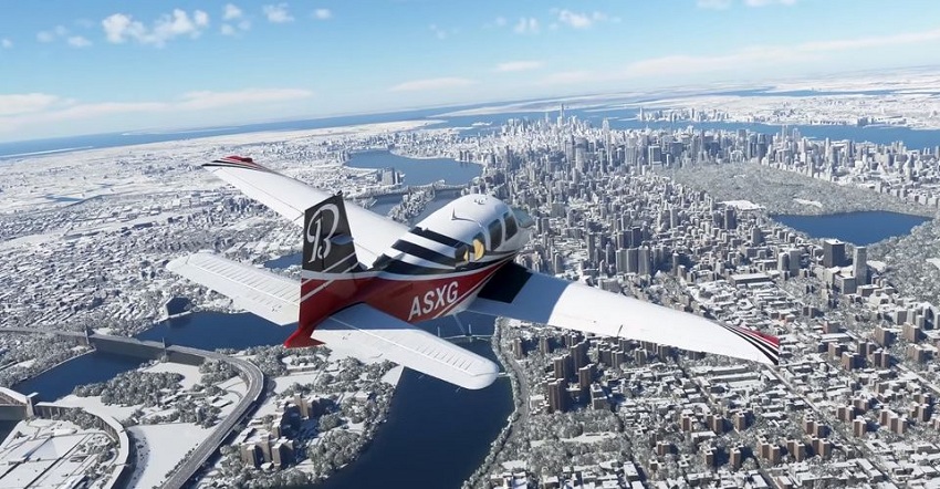 آب و هوای برفی به Microsoft Flight Simulator اضافه می‌شود