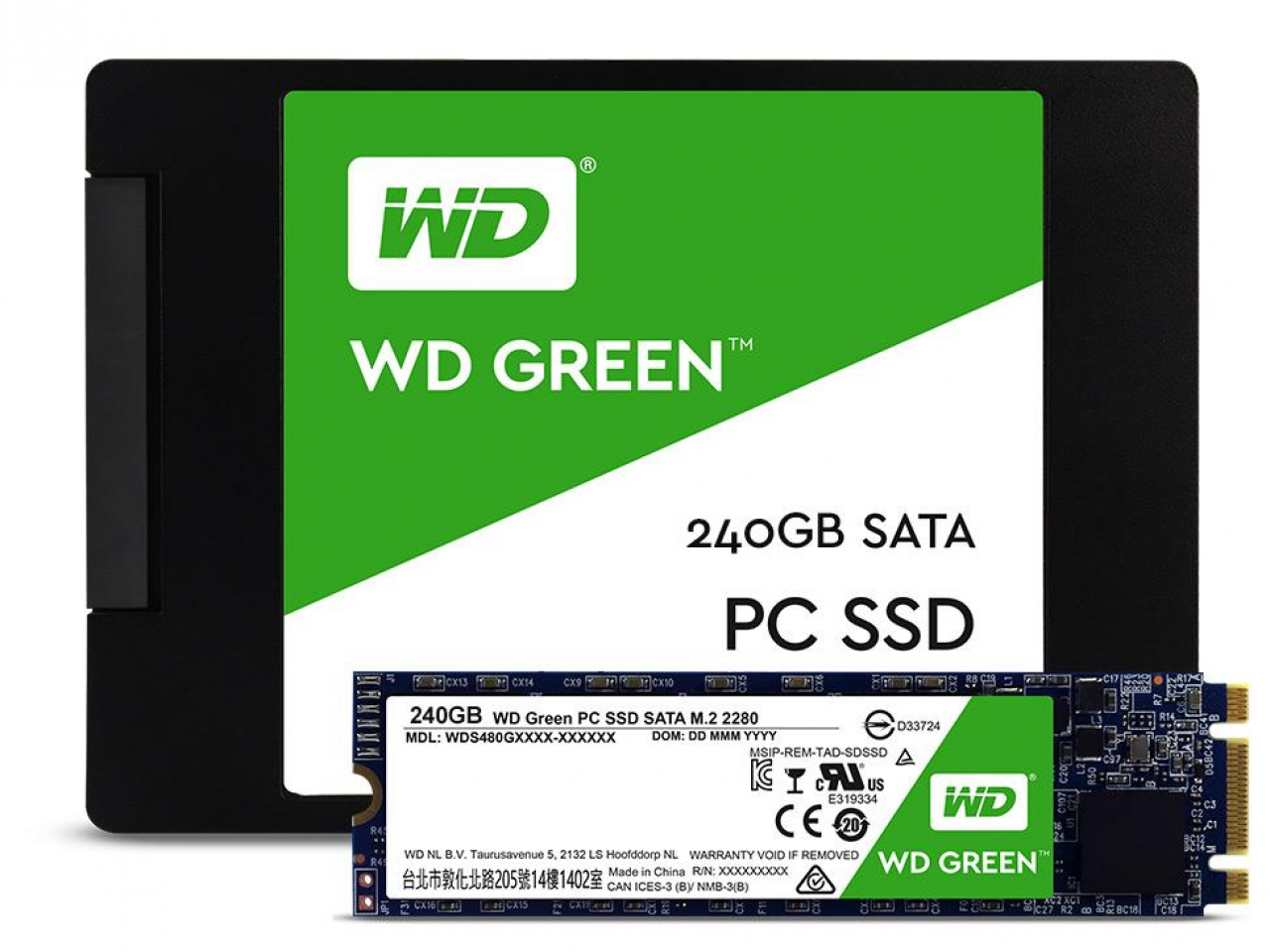 SSD وسترن دیجیتال سبز رنگ