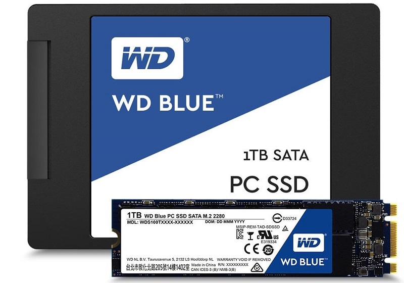 SSD وسترن دیجیتال آبی رنگ