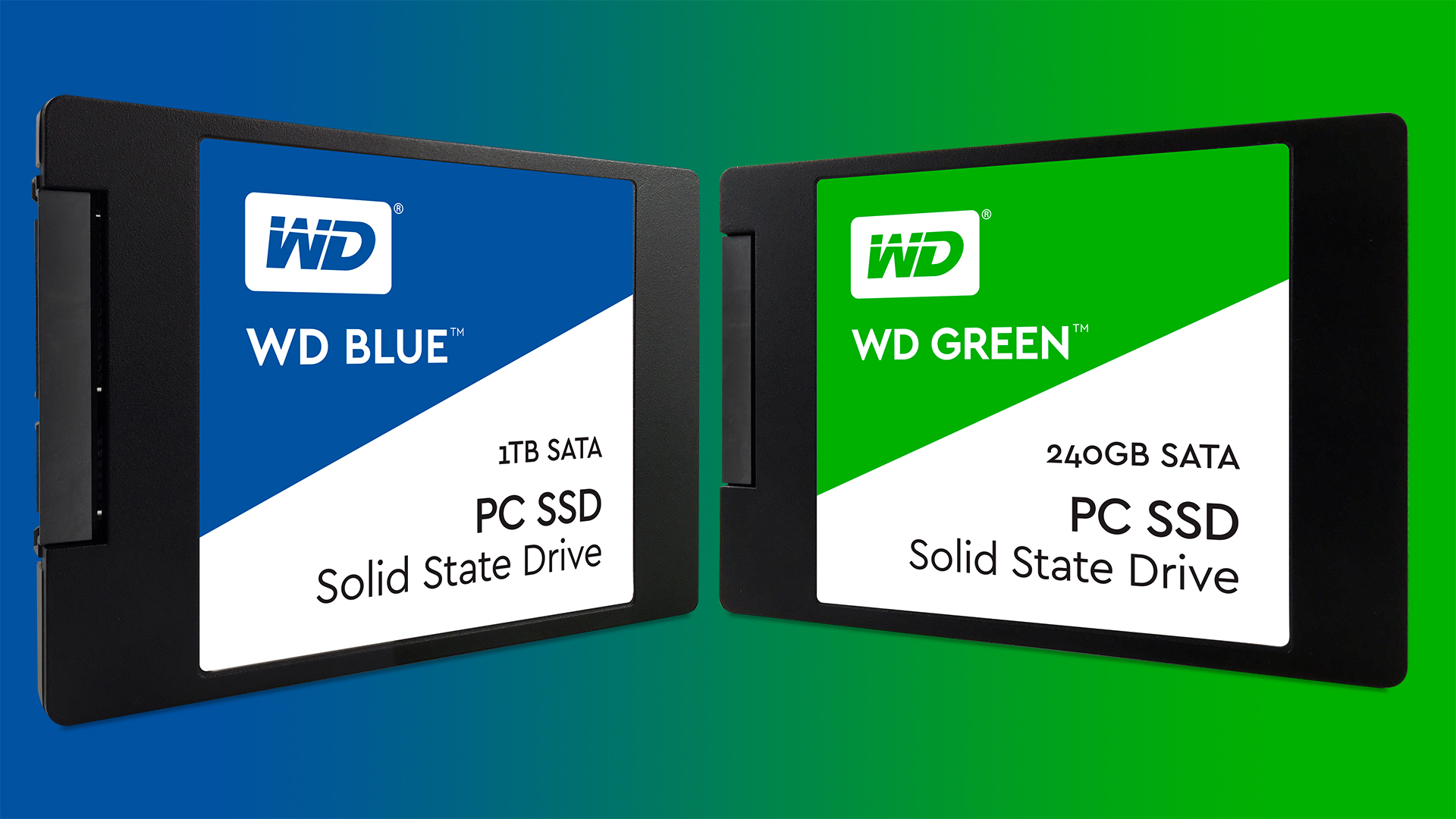 تفاوت رنگ سبز و آبی SSD وسترن دیجیتال در چیست؟