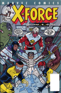 کاور شماره ۱۱۹ کمیک X-Force (برای دیدن سایز کامل روی تصویر کلیک کنید)