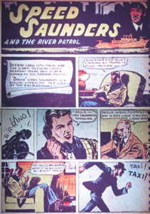 اسپید ساندرس در شماره ۱ کمیک Detective Comics (برای دیدن سایز کامل روی تصویر کلیک کنید)
