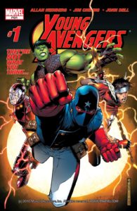 کاور شماره ۱ کمیک Young Avengers (برای دیدن سایز کامل روی تصویر کلیک کنید)