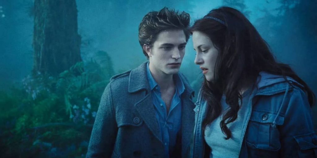 رابرت پتینسون و کریستین استوارت در فیلم خون آشامی Twilight