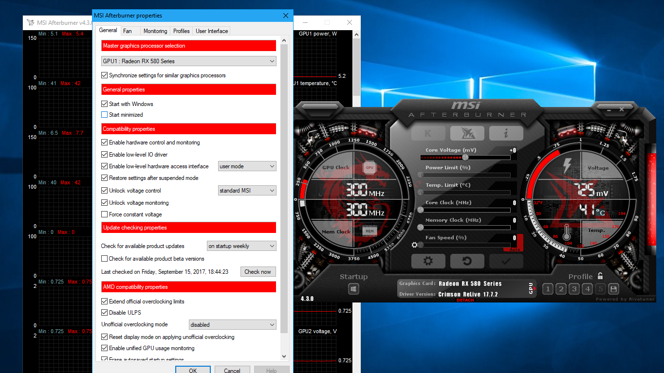 بررسی دمای پردازنده با msi afterburner