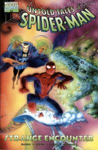 کاور کمیک Untold Tales of Spider-Man: Strange Encounter (برای دیدن سایز کامل روی تصویر کلیک کنید)