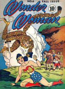 چیتا روی کاور شماره ۶ کمیک Wonder Woman (برای دیدن سایز کامل روی تصویر کلیک کنید)