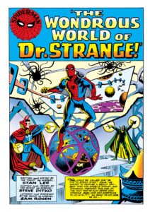 مرد عنکبوتی و دکتر استرنج در شماره ۲ کمیک The Amazing Spider-Man Annual (برای دیدن سایز کامل روی تصویر کلیک کنید)