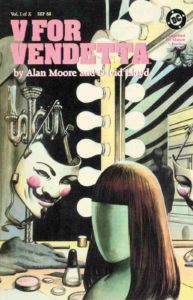کاور شماره ۱ کمیک V For Vendetta (برای دیدن سایز کامل روی تصویر کلیک کنید)