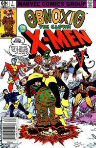 کاور کمیک Obnoxio the Clown vs. X-Men (برای دیدن سایز کامل روی تصویر کلیک کنید)