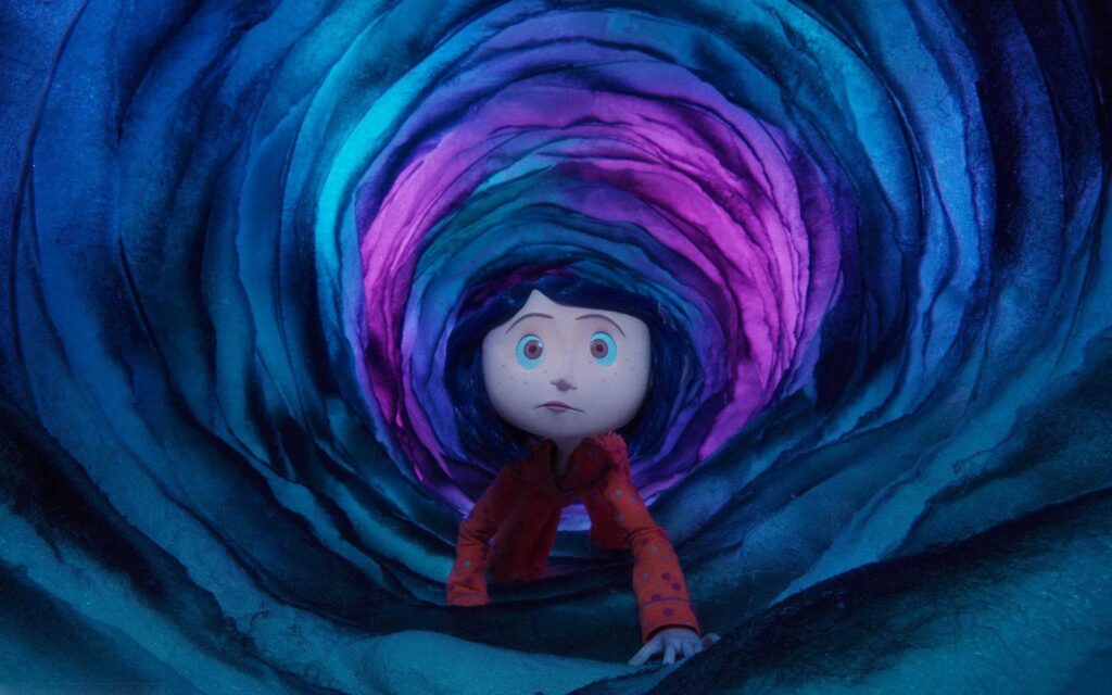 عنوان Coraline یک فیلم کارتونی ترسناک به شمار می‌آید.