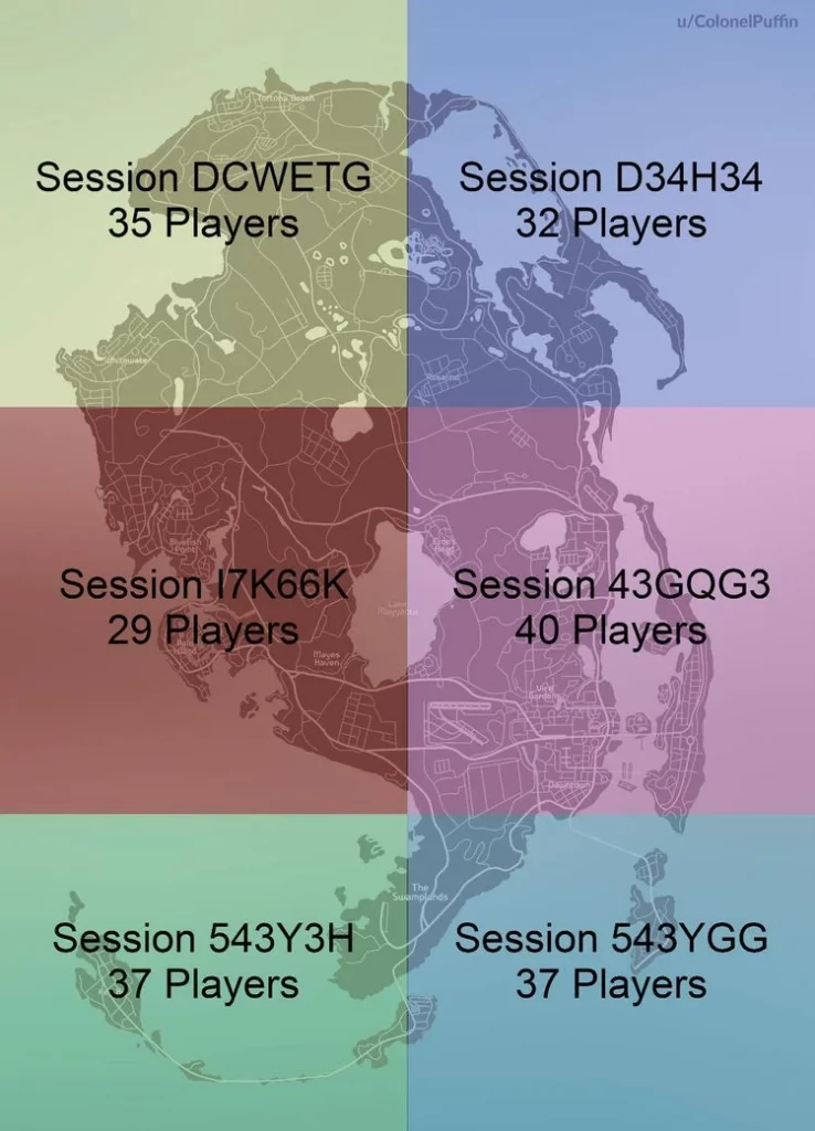نقشه احتمالی بازی GTA 6