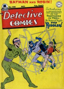 ریدلر روی کاور شماره ۱۴۰ کمیک Detective Comics (برای دیدن سایز کامل روی تصویر کلیک کنید)
