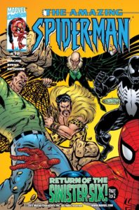 شش خبیث با حضور ونوم روی کاور شماره ۱۲ کمیک The Amazing Spider-Man (برای دیدن سایز کامل روی تصویر کلیک کنید)