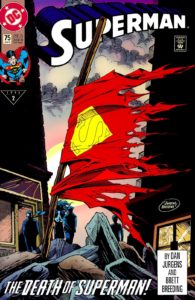 کاور شماره ۷۵ کمیک Superman (برای دیدن سایز کامل روی تصویر کلیک کنید)