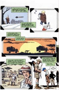 کشته شدن یک خرگوش توسط الیور کوئین جوان در کمیک Green Arrow: Secret Files And Origins (برای دیدن سایز کامل روی تصویر کلیک کنید)