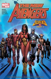 کاور شماره ۷ کمیک New Avengers (برای دیدن سایز کامل روی تصویر کلیک کنید)