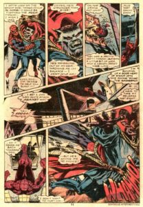تقابل مرد عنکبوتی و دکتر استرنج گرگینه شماره ۸۱ کمیک Marvel Team-up (برای دیدن سایز کامل روی تصویر کلیک کنید)
