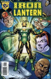 کاور کمیک Iron Lantern با حضور زره آیرون لنترن (برای دیدن سایز کامل روی تصویر کلیک کنید)
