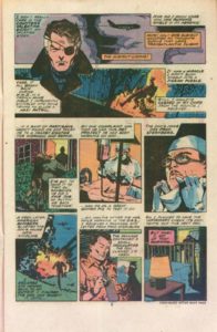 نابینا شدن چشم نیک فیوری در در شماره ۳۱ کمیک Marvel Spotlight (برای دیدن سایز کامل روی تصویر کلیک کنید)