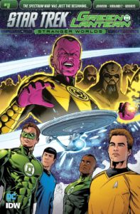 کاور شماره ۱ کمیک Star Trek/Green Lantern (برای دیدن سایز کامل روی تصویر کلیک کنید)