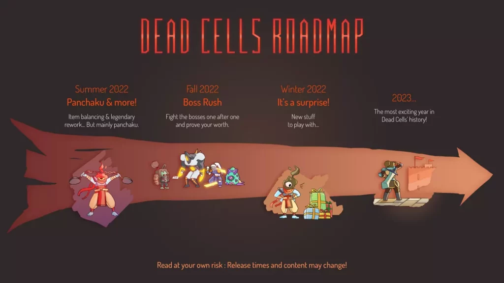 نقشه راه بازی Dead Cells