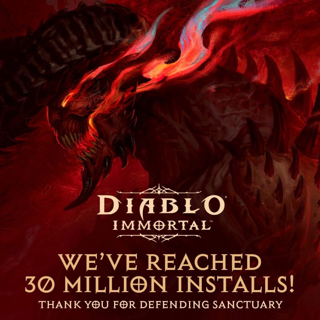 Diablo Immortal از مرز ۳۰ میلیون دانلود گذشت - ویجیاتو