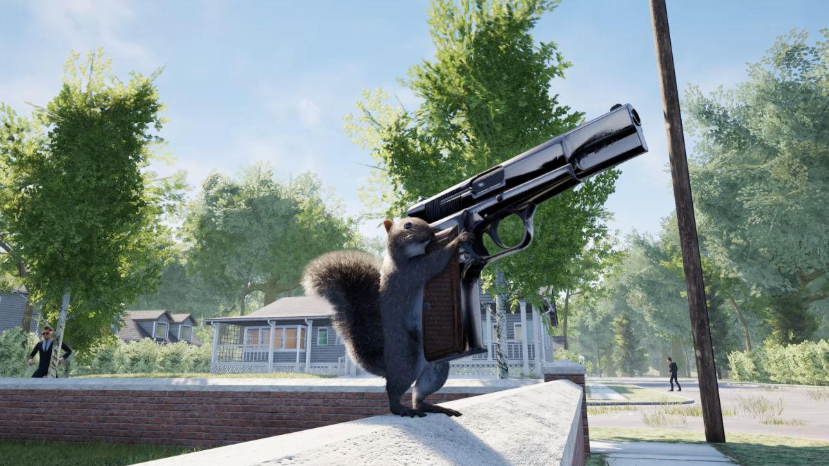 هفت‌تیرکشی با یک سنجاب در بازی Squirrel with a Gun