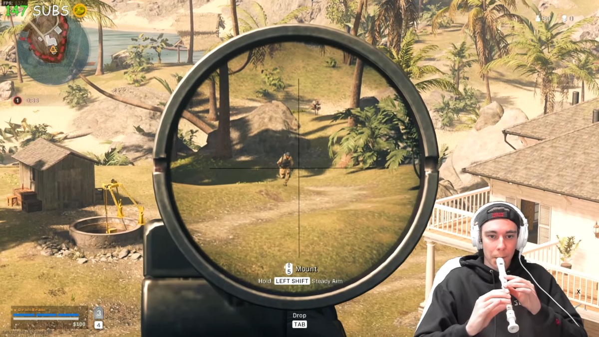 اسنایپ دشمنان در Call of Duty: Warzone با فلوت