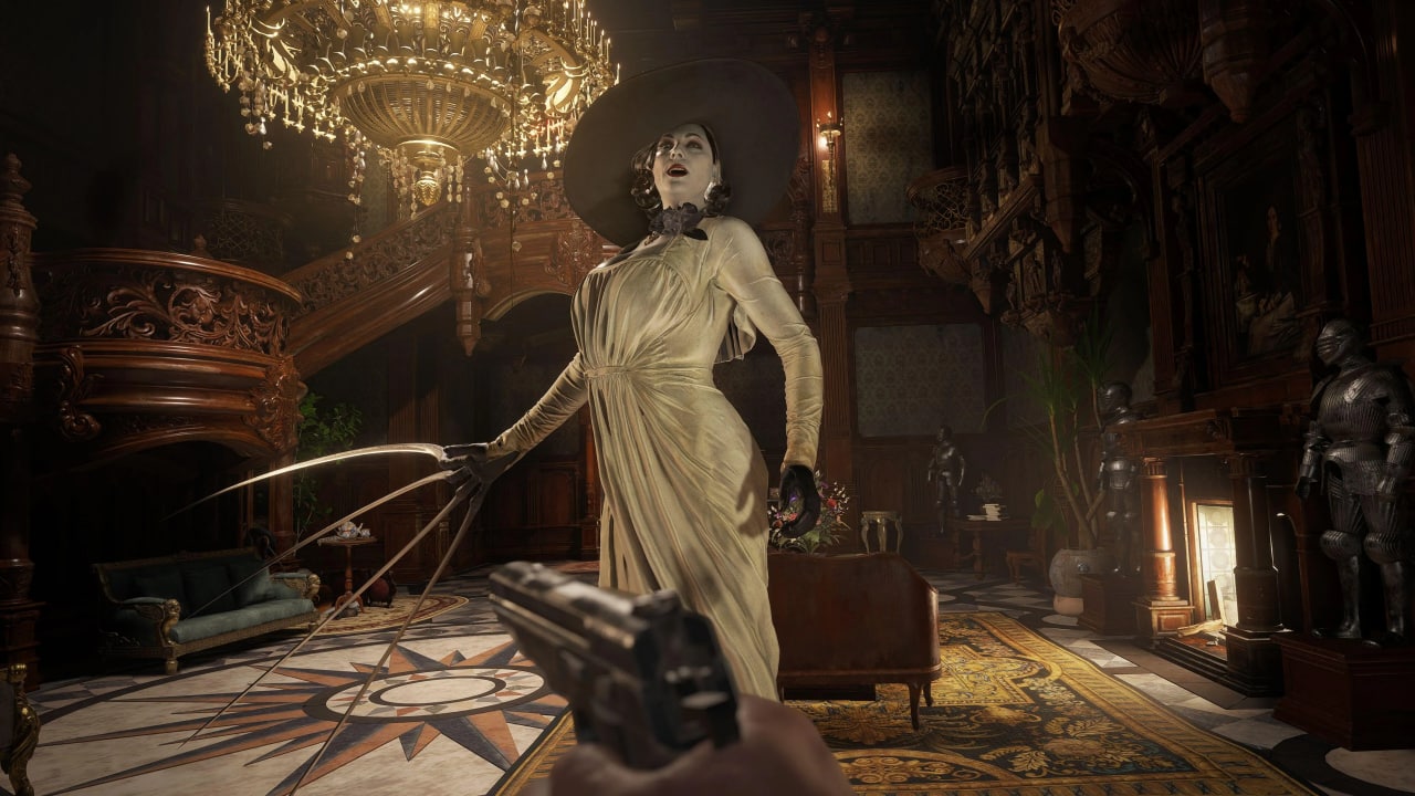 لیدی دیمیتریس با قد کوتاه‌تری در مد Mercenaries بازی Resident Evil Village حضور دارد