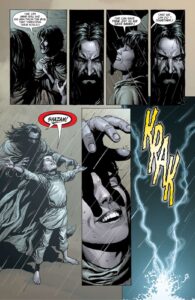 از بین بردن امان در شماره ۲۰ کمیک Justice League (برای دیدن سایز کامل روی تصویر کلیک/تپ کنید)