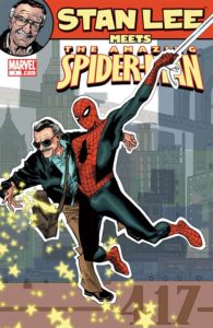 کاور کمیک Stan Lee Meets Spider-Man (برای دیدن سایز کامل روی تصویر کلیک/تپ کنید)
