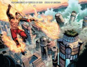 حمله نیمور با قدرت فینیکس فورس به واکاندا در شماره ۸ کمیک Avengers Vs. X-Men (برای دیدن سایز کامل روی تصویر کلیک/تپ کنید)