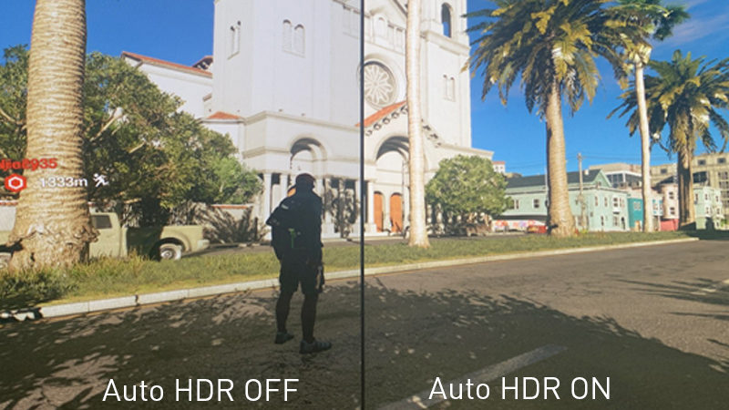 مقایسه تصویری از قابلیت Auto HDR روی ویندوز ۱۰ و ویندوز ۱۱
