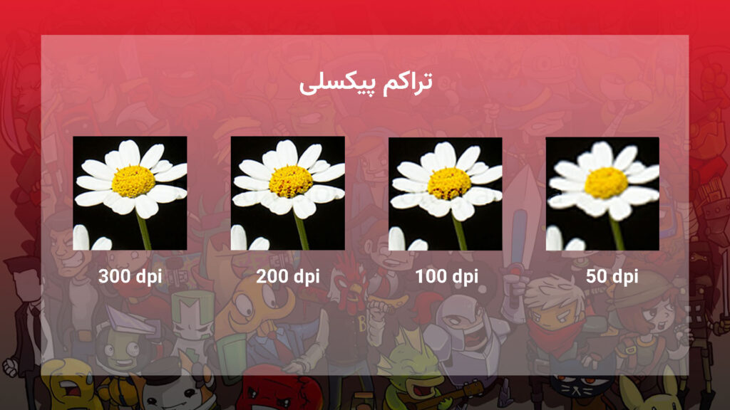 مقایسه تراکم پیکسلی