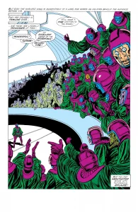 همایش کانگ‌ها در شماره ۲۹۲ کمیک Avengers (برای دیدن سایز کامل روی تصویر تپ/کلیک کنید)