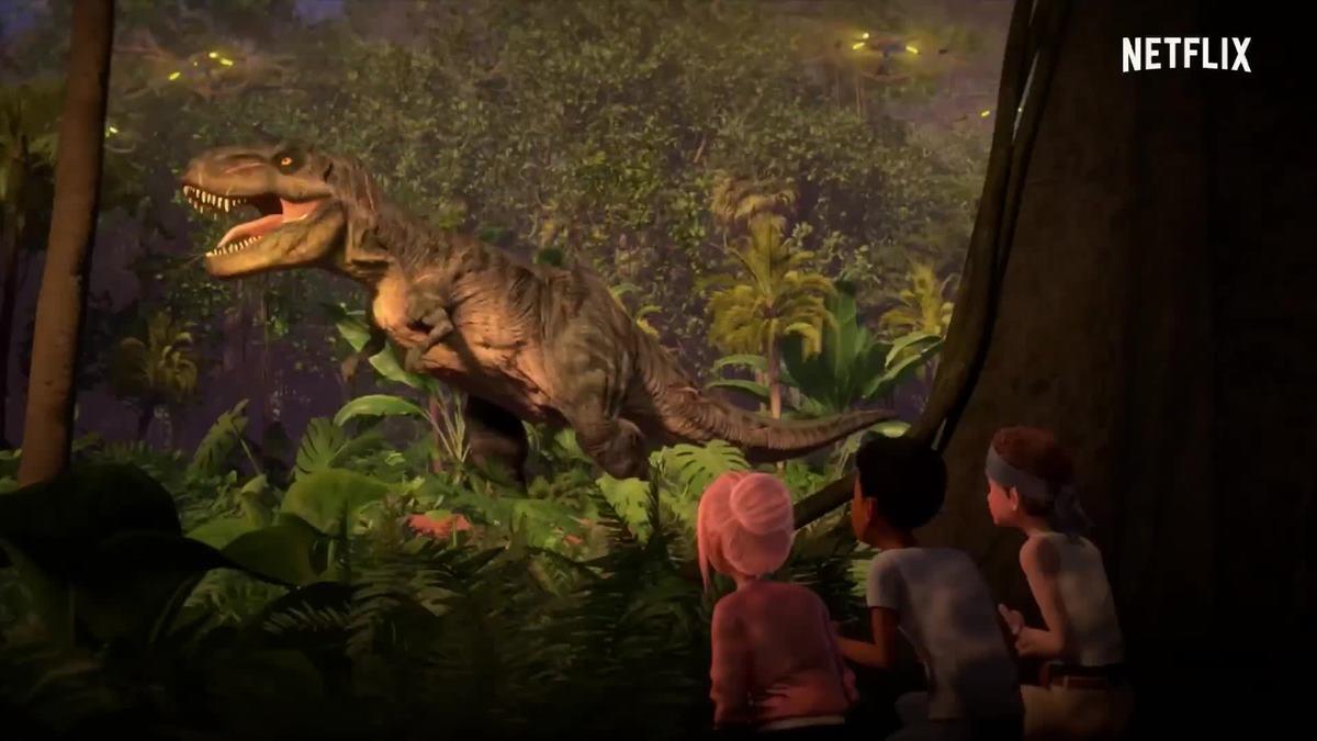 نمایی از انیمیشن Jurassic World Camp Cretaceous