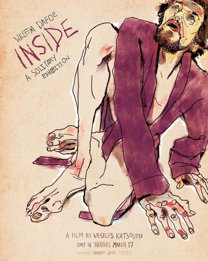 پوسترهای جدید فیلم Inside جنون و انزوای ویلم دفو را به نمایش می‌گذارند - ویجیاتو